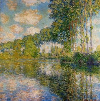 Claude Oscar Monet : Poplars on the Banks of the River Epte II